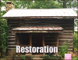 Historic Log Cabin Restoration  Corolla, North Carolina