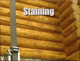  Corolla, North Carolina Log Home Staining